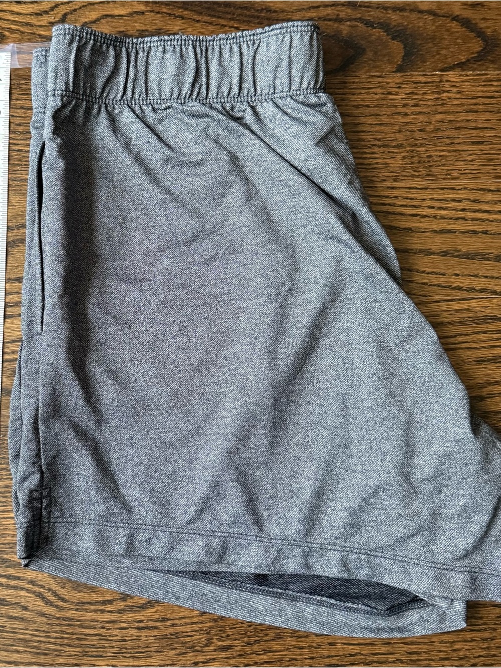 Nike Women's Athletic Shorts - Gray with Black Drawstring - Picture 5 of 6